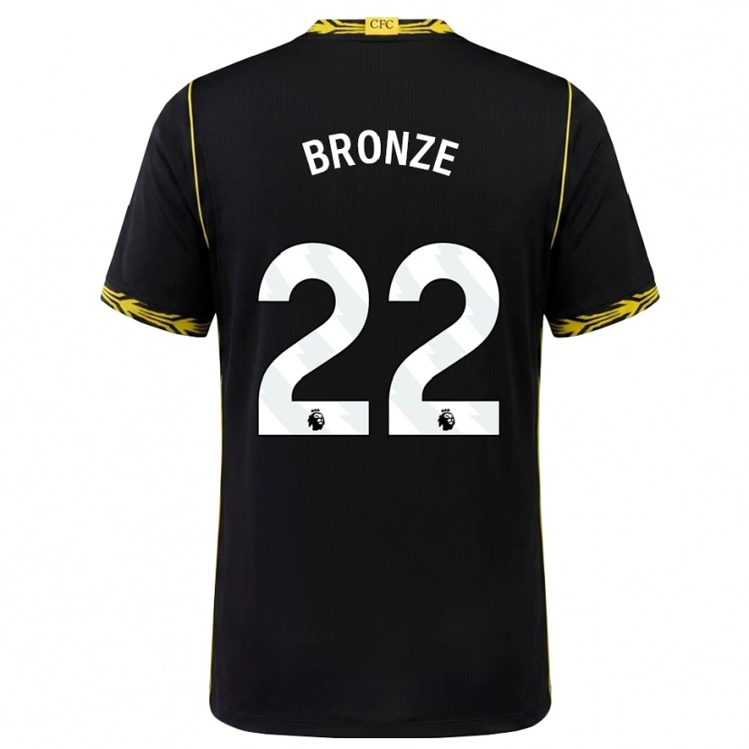 Danxen Kinderen Lucy Bronze #22 Zwart Geel Uitshirt Uittenue 2026/27 T-Shirt België