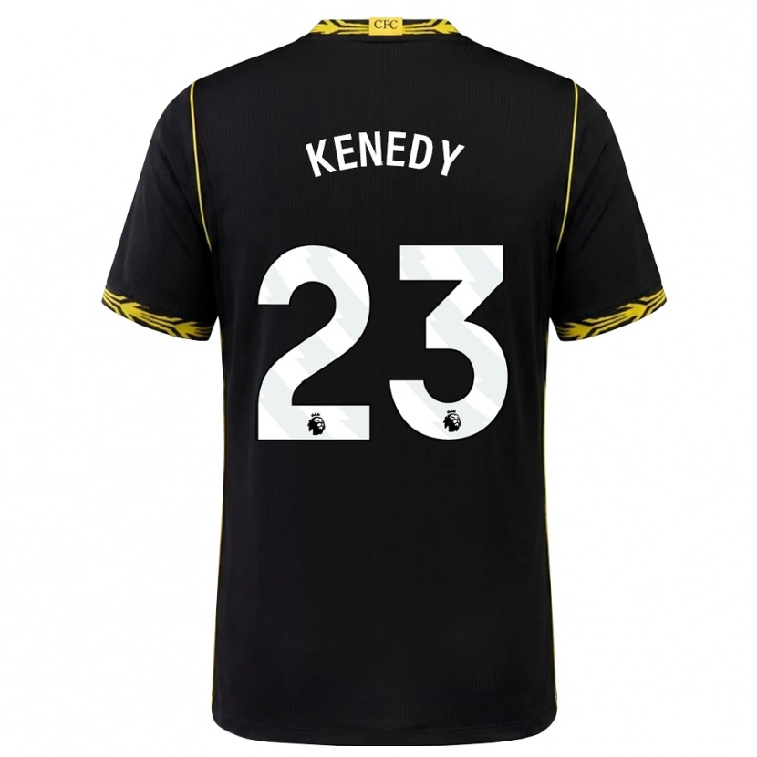 Danxen Kinderen Robert Kenedy #23 Zwart Geel Uitshirt Uittenue 2026/27 T-Shirt België