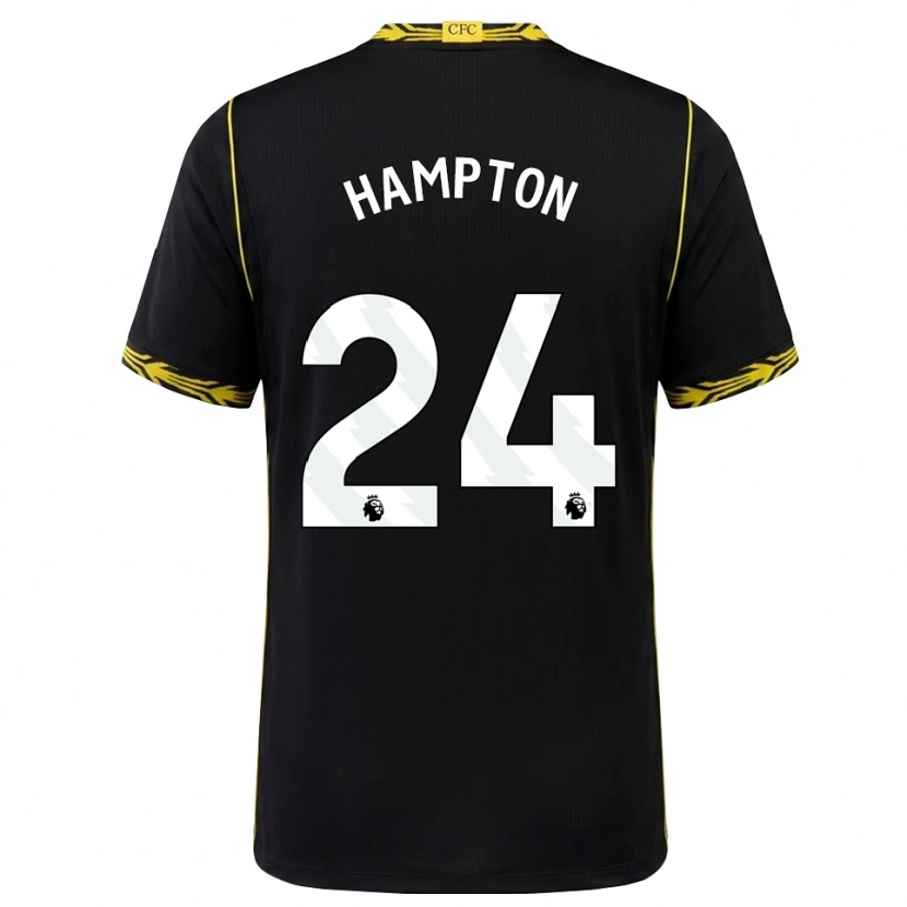 Danxen Kinderen Hannah Hampton #24 Zwart Geel Uitshirt Uittenue 2026/27 T-Shirt België