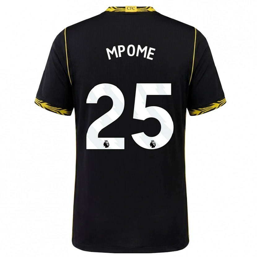 Danxen Kinderen Maelys Mpome #25 Zwart Geel Uitshirt Uittenue 2026/27 T-Shirt België