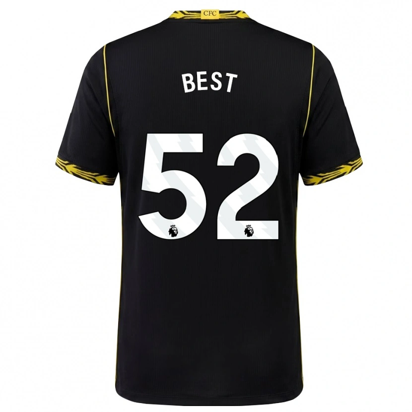 Danxen Kinderen Kian Best #52 Zwart Geel Uitshirt Uittenue 2026/27 T-Shirt België