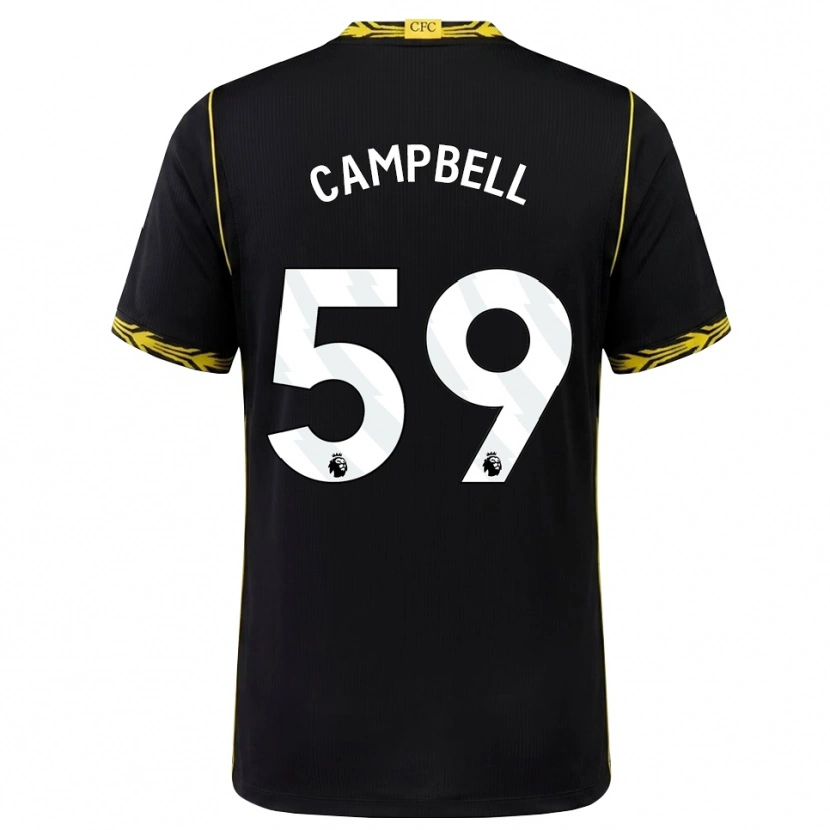 Danxen Kinderen Harrison Murray-Campbell #59 Zwart Geel Uitshirt Uittenue 2026/27 T-Shirt België