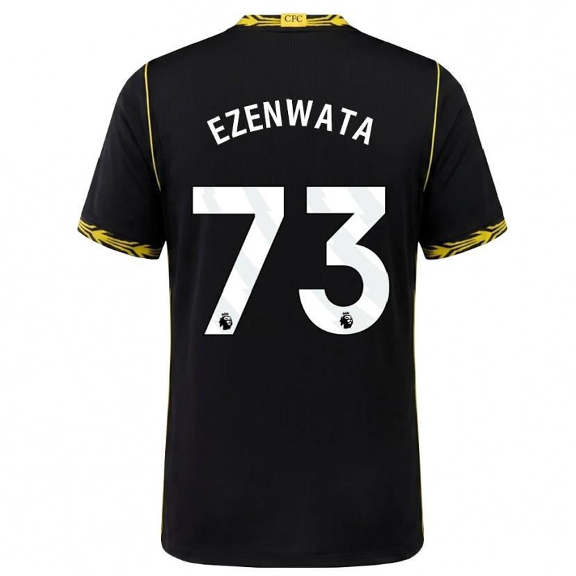 Danxen Kinderen Chizaram Ezenwata #73 Zwart Geel Uitshirt Uittenue 2026/27 T-Shirt België