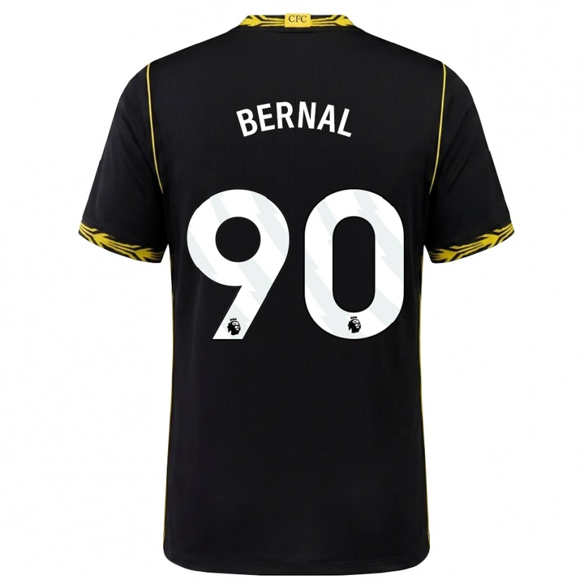 Danxen Kinderen Freddy Bernal #90 Zwart Geel Uitshirt Uittenue 2026/27 T-Shirt België