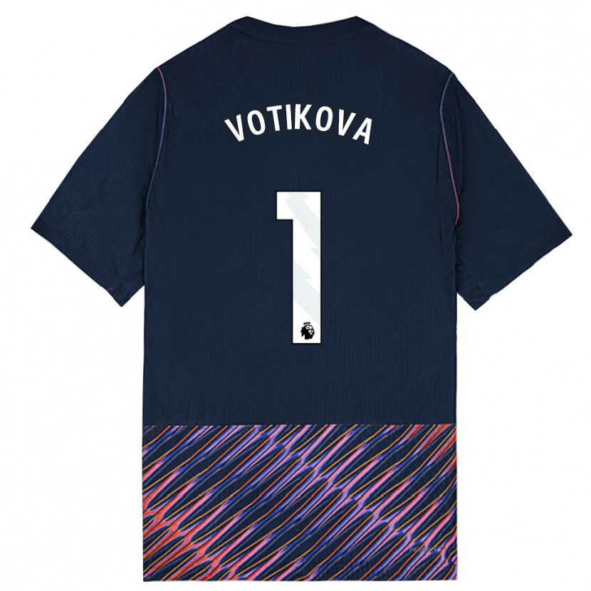 Danxen Kinderen Barbora Votíková #1 Koninklijk Blauw Wit Uitshirt Uittenue 2026/27 T-Shirt België