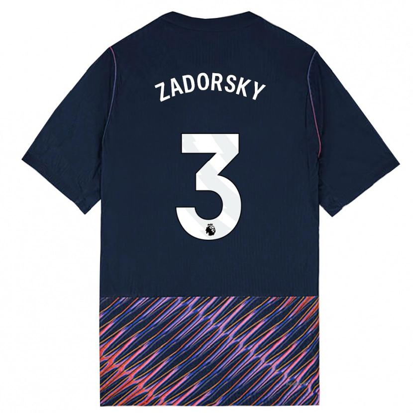 Danxen Kinderen Shelina Zadorsky #3 Koninklijk Blauw Wit Uitshirt Uittenue 2026/27 T-Shirt België