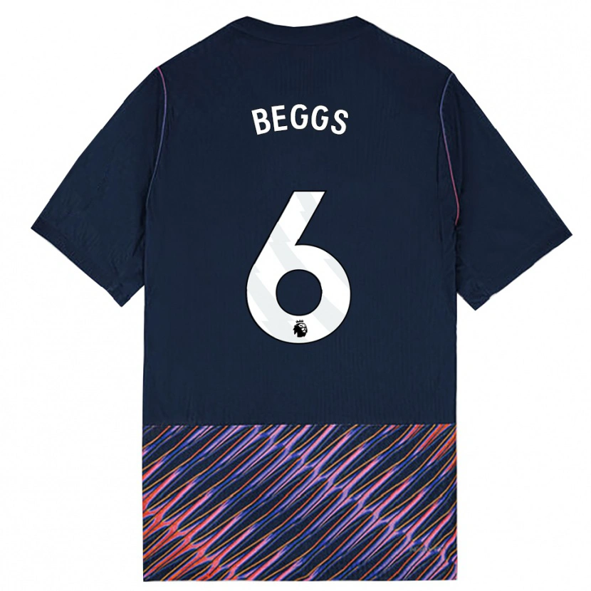 Danxen Kinderen Jamel Beggs #6 Koninklijk Blauw Wit Uitshirt Uittenue 2026/27 T-Shirt België