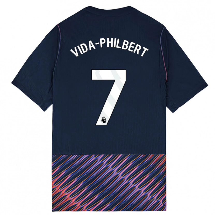 Danxen Kinderen Joel Philbert #7 Koninklijk Blauw Wit Uitshirt Uittenue 2026/27 T-Shirt België