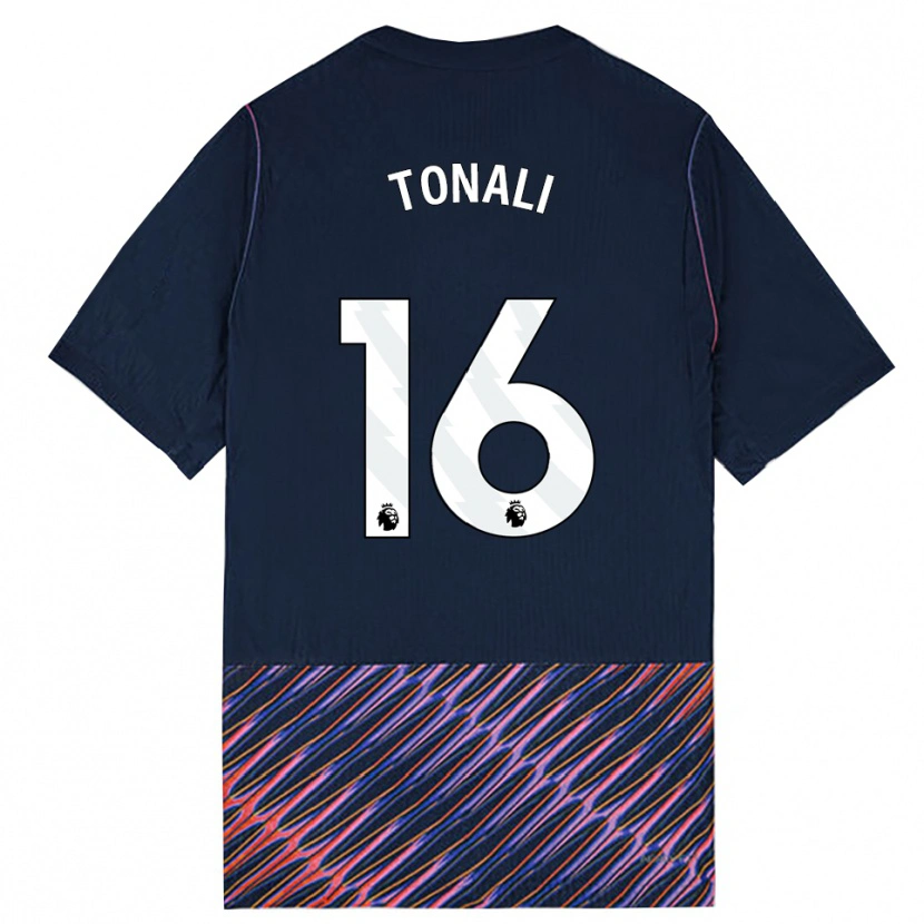 Danxen Kinderen Sandro Tonali #16 Koninklijk Blauw Wit Uitshirt Uittenue 2026/27 T-Shirt België