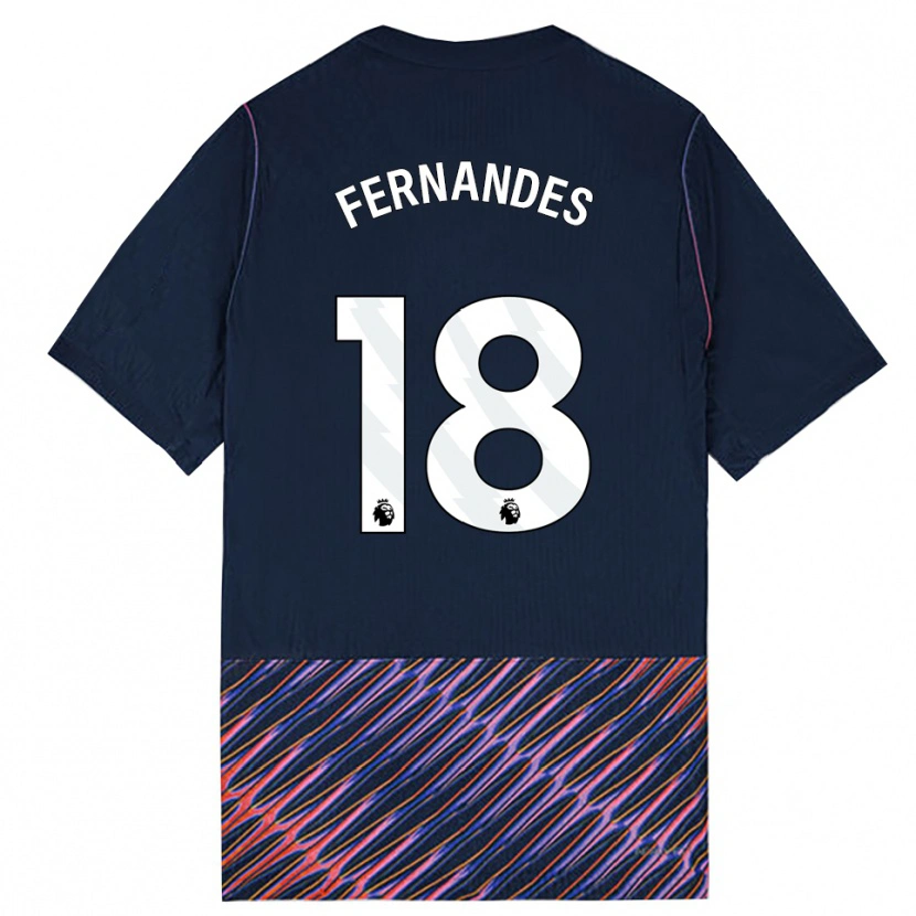 Danxen Kinderen Mateus Fernandes #18 Koninklijk Blauw Wit Uitshirt Uittenue 2026/27 T-Shirt België