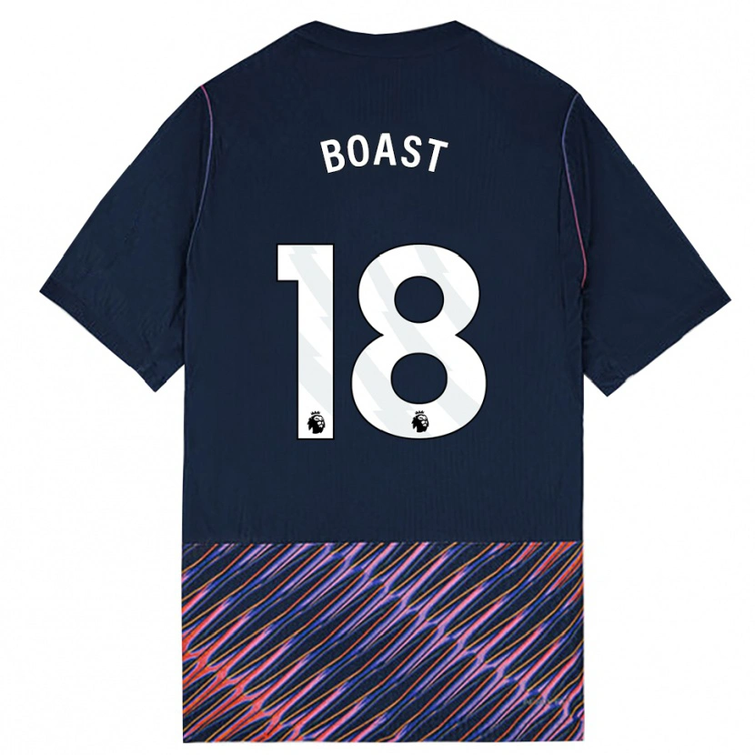 Danxen Kinderen Oliver Boast #18 Koninklijk Blauw Wit Uitshirt Uittenue 2026/27 T-Shirt België