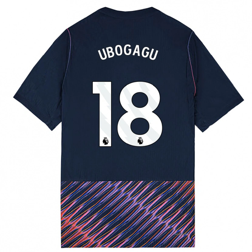 Danxen Kinderen Chioma Ubogagu #18 Koninklijk Blauw Wit Uitshirt Uittenue 2026/27 T-Shirt België