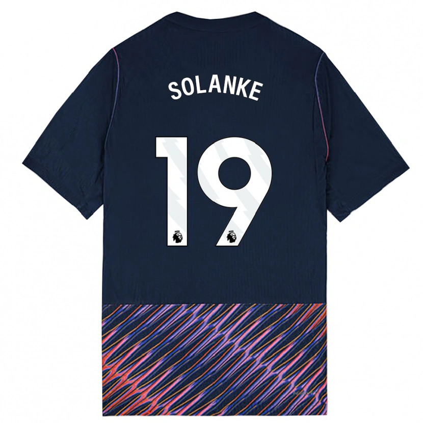 Danxen Kinderen Dominic Solanke #19 Koninklijk Blauw Wit Uitshirt Uittenue 2026/27 T-Shirt België