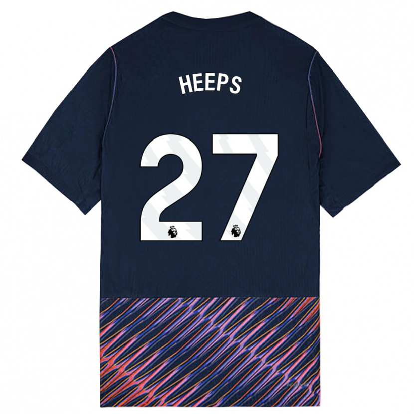 Danxen Kinderen Eleanor Heeps #27 Koninklijk Blauw Wit Uitshirt Uittenue 2026/27 T-Shirt België