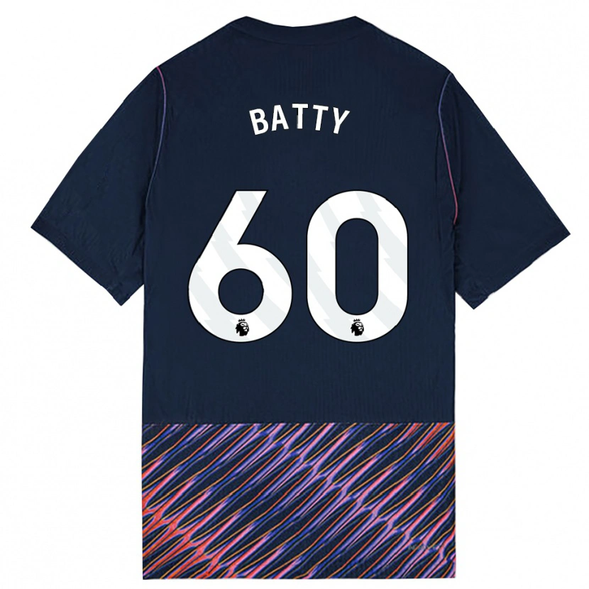 Danxen Kinderen Dan Batty #60 Koninklijk Blauw Wit Uitshirt Uittenue 2026/27 T-Shirt België