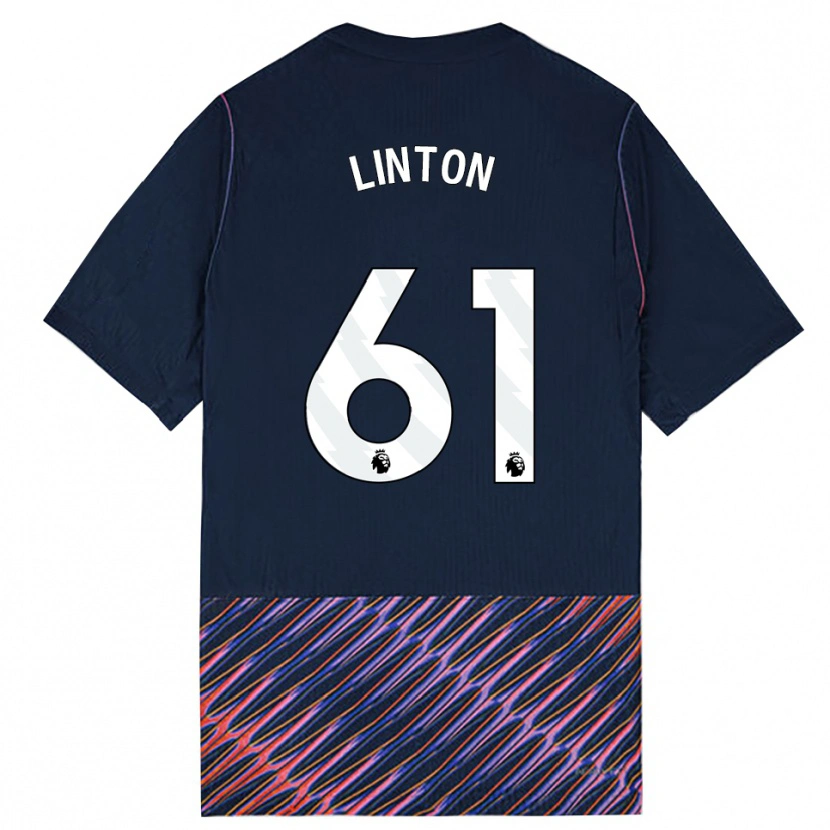 Danxen Kinderen Jahziah Linton #61 Koninklijk Blauw Wit Uitshirt Uittenue 2026/27 T-Shirt België