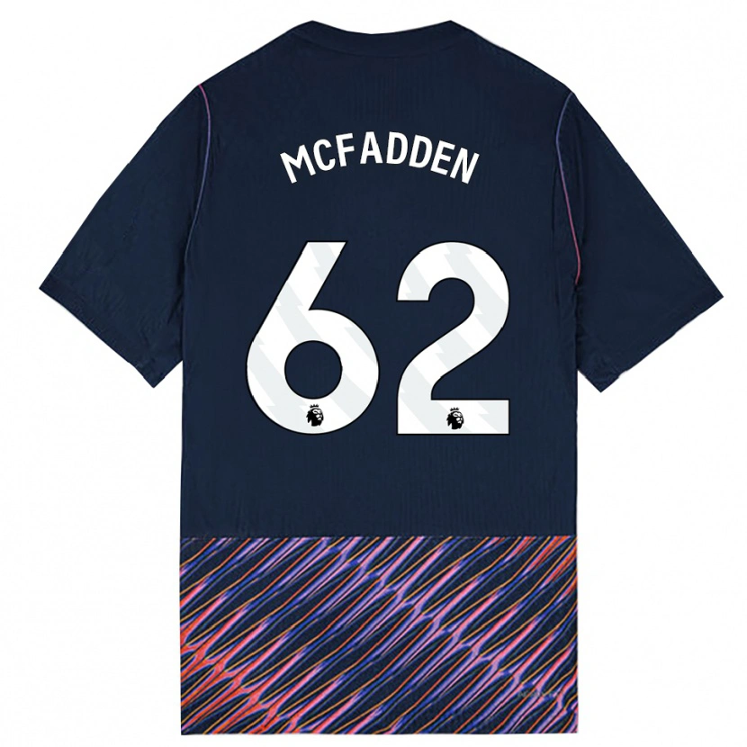 Danxen Kinderen Max Mcfadden #62 Koninklijk Blauw Wit Uitshirt Uittenue 2026/27 T-Shirt België