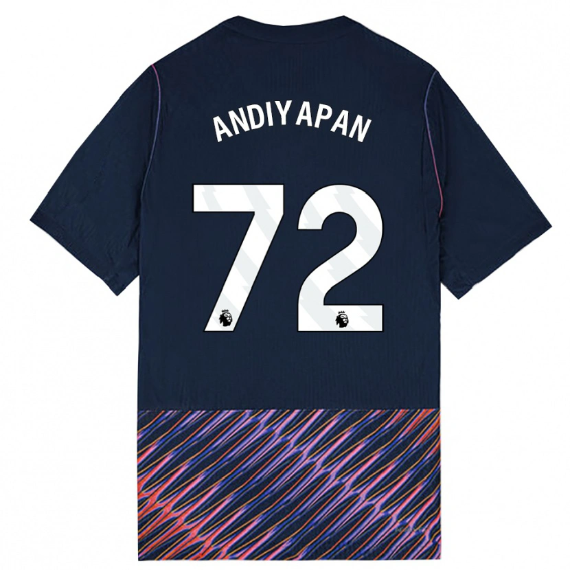 Danxen Kinderen William Andiyapan #72 Koninklijk Blauw Wit Uitshirt Uittenue 2026/27 T-Shirt België
