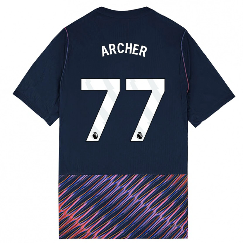 Danxen Kinderen Samual Archer #77 Koninklijk Blauw Wit Uitshirt Uittenue 2026/27 T-Shirt België