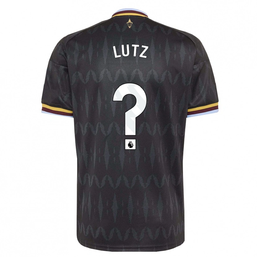 Danxen Kinderen Charlie Lutz #0 Korenbloemblauw Zwart Geel Uitshirt Uittenue 2026/27 T-Shirt België