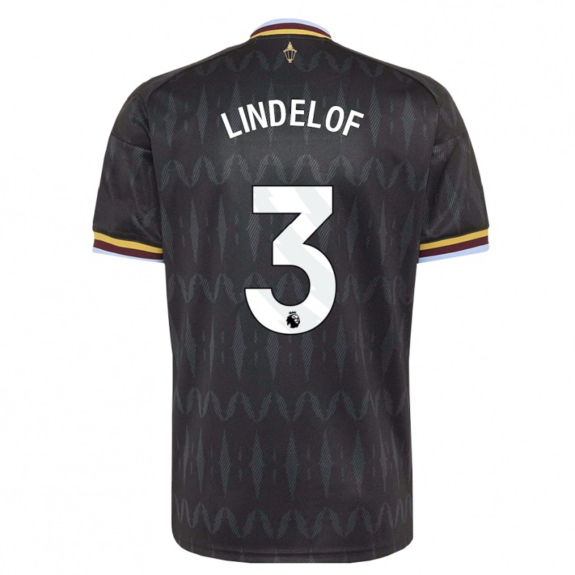 Danxen Kinderen Victor Lindelöf #3 Korenbloemblauw Zwart Geel Uitshirt Uittenue 2026/27 T-Shirt België