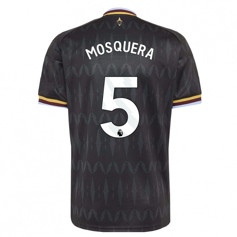Danxen Kinderen Yeimar Mosquera #5 Korenbloemblauw Zwart Geel Uitshirt Uittenue 2026/27 T-Shirt België