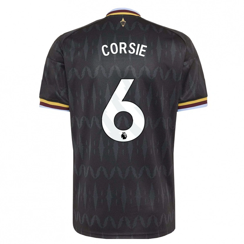 Danxen Kinderen Rachel Corsie #6 Korenbloemblauw Zwart Geel Uitshirt Uittenue 2026/27 T-Shirt België
