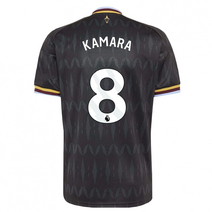 Danxen Kinderen Boubacar Kamara #8 Korenbloemblauw Zwart Geel Uitshirt Uittenue 2026/27 T-Shirt België