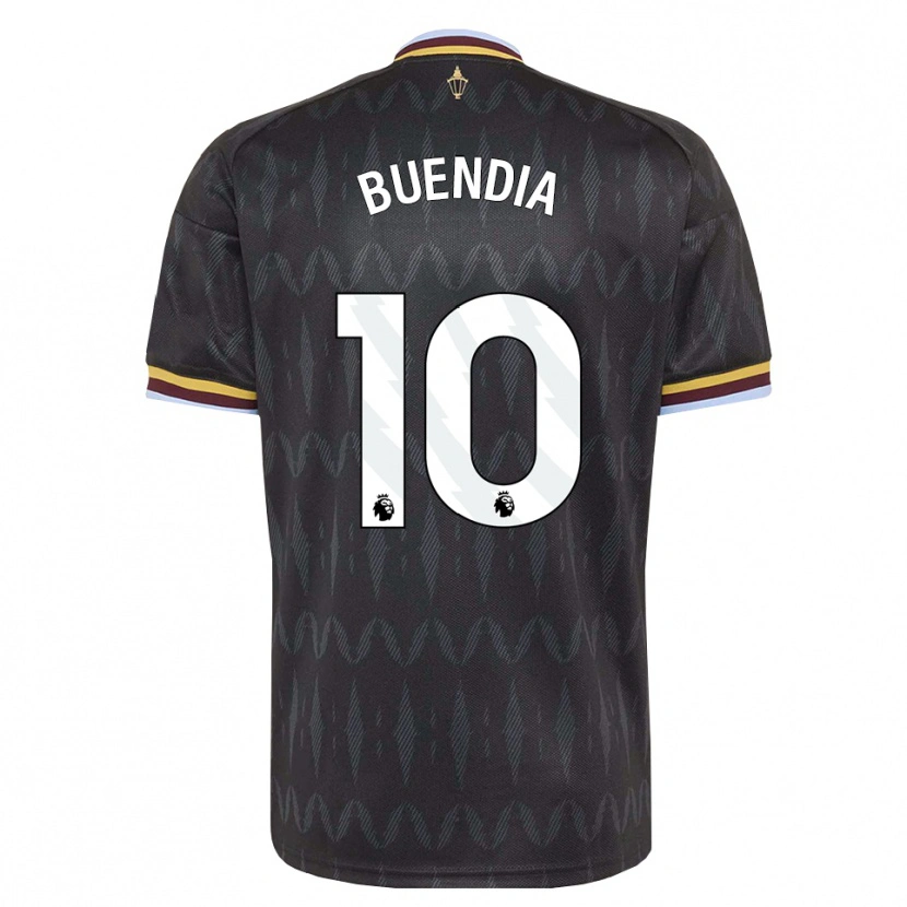 Danxen Kinderen Emiliano Buendía #10 Korenbloemblauw Zwart Geel Uitshirt Uittenue 2026/27 T-Shirt België