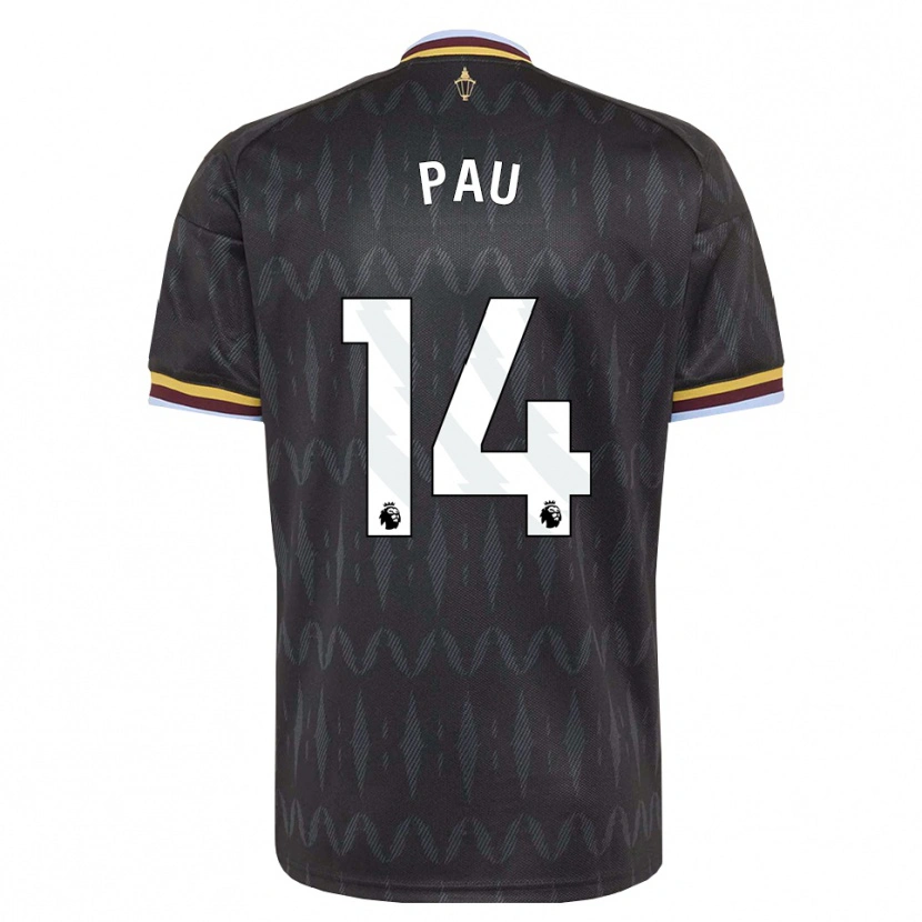 Danxen Kinderen Pau Torres #14 Korenbloemblauw Zwart Geel Uitshirt Uittenue 2026/27 T-Shirt België