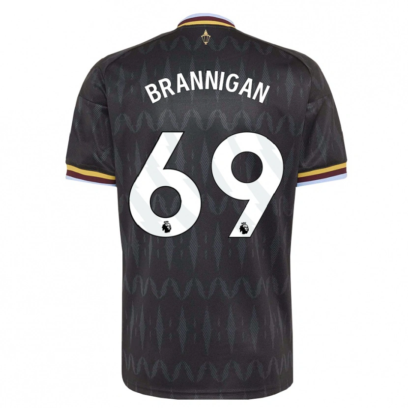Danxen Kinderen Cole Brannigan #69 Korenbloemblauw Zwart Geel Uitshirt Uittenue 2026/27 T-Shirt België