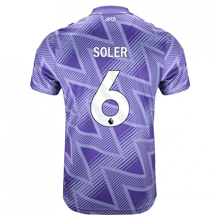 Danxen Kinderen Julio Soler #6 Licht Violet Rood Wit Uitshirt Uittenue 2026/27 T-Shirt België