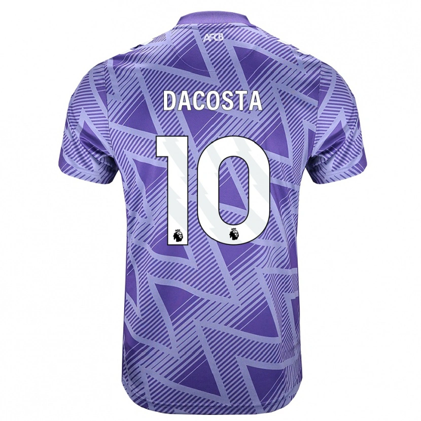 Danxen Kinderen Michael Dacosta #10 Licht Violet Rood Wit Uitshirt Uittenue 2026/27 T-Shirt België