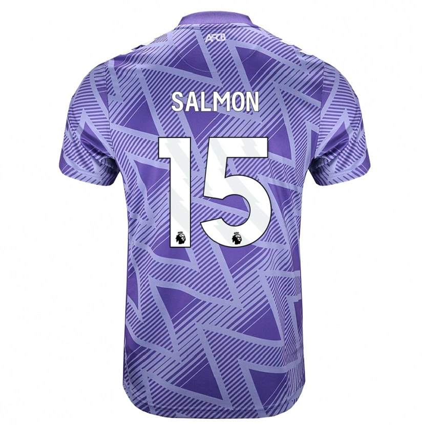 Danxen Kinderen Josh Salmon #15 Licht Violet Rood Wit Uitshirt Uittenue 2026/27 T-Shirt België