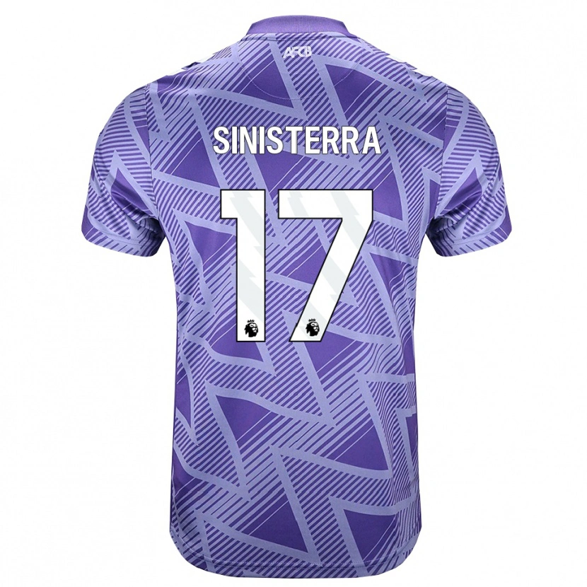 Danxen Kinderen Luis Sinisterra #17 Licht Violet Rood Wit Uitshirt Uittenue 2026/27 T-Shirt België