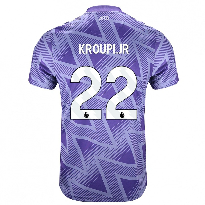 Danxen Kinderen Junior Kroupi #22 Licht Violet Rood Wit Uitshirt Uittenue 2026/27 T-Shirt België