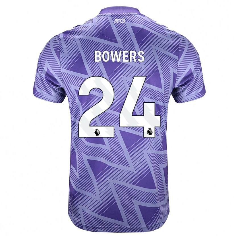 Danxen Kinderen Kelci Bowers #24 Licht Violet Rood Wit Uitshirt Uittenue 2026/27 T-Shirt België