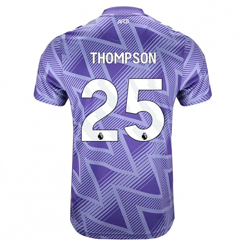 Danxen Kinderen Kenni Thompson #25 Licht Violet Rood Wit Uitshirt Uittenue 2026/27 T-Shirt België