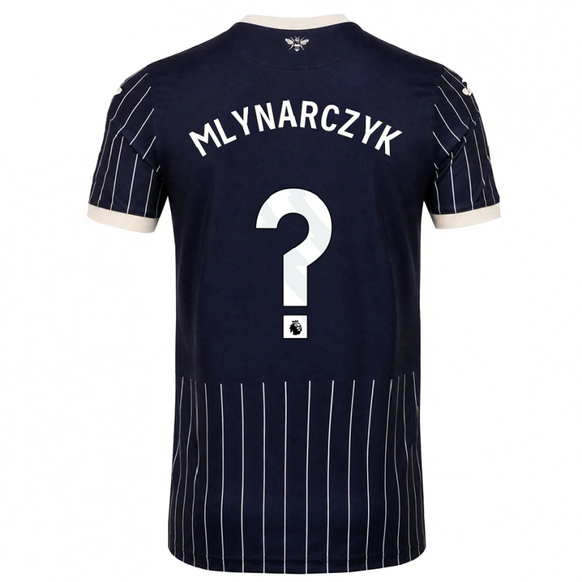 Danxen Kinderen Adam Mlynarczyk #0 Zwart Wit Uitshirt Uittenue 2026/27 T-Shirt België