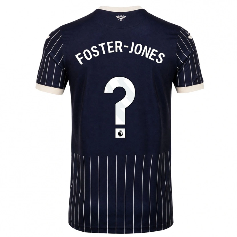 Danxen Kinderen Ellis Foster-Jones #0 Zwart Wit Uitshirt Uittenue 2026/27 T-Shirt België