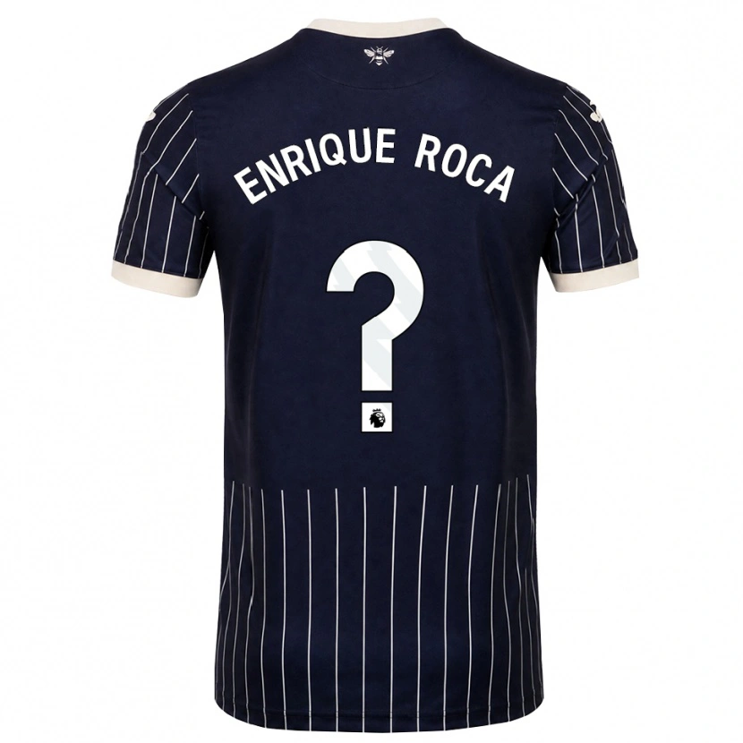 Danxen Kinderen Enrique Roca #0 Zwart Wit Uitshirt Uittenue 2026/27 T-Shirt België