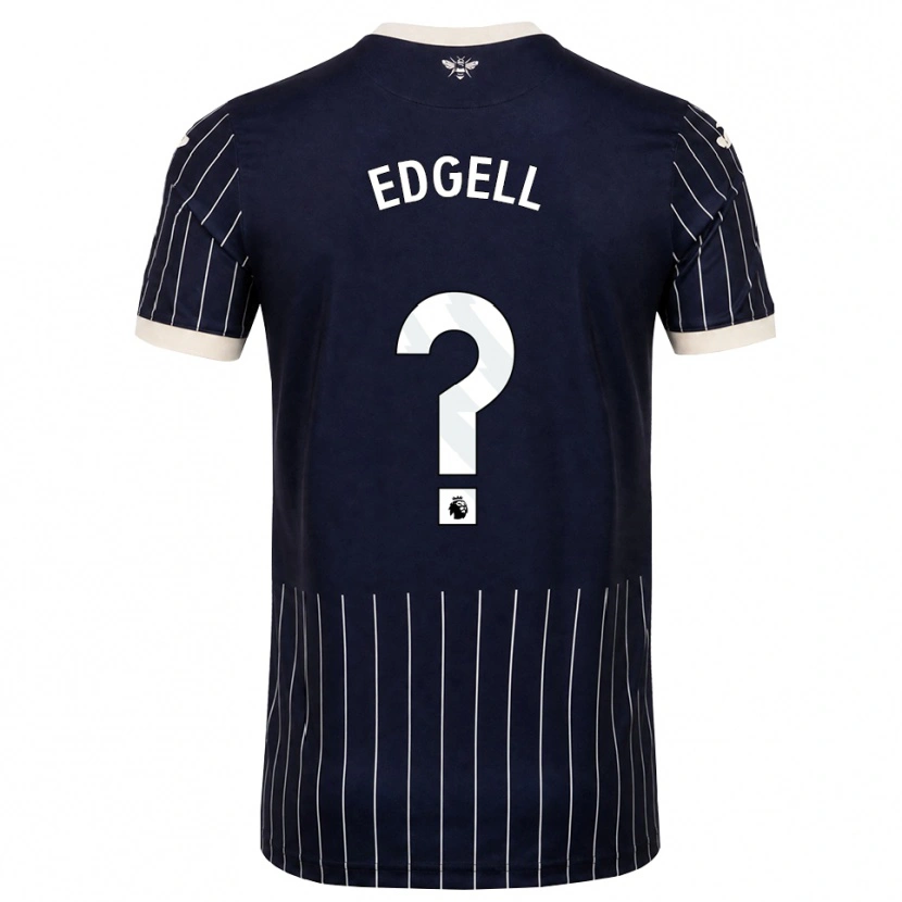 Danxen Kinderen Vincent Edgell #0 Zwart Wit Uitshirt Uittenue 2026/27 T-Shirt België