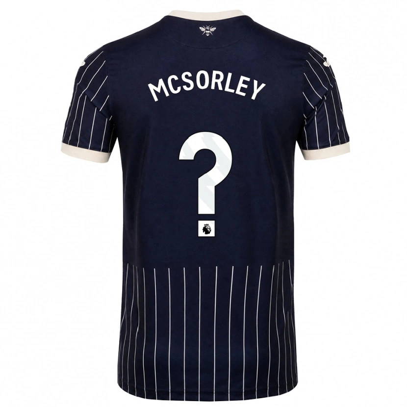 Danxen Kinderen Michael Mcsorley #0 Zwart Wit Uitshirt Uittenue 2026/27 T-Shirt België