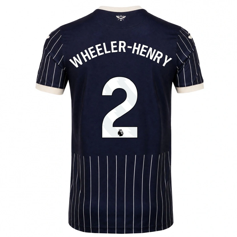 Danxen Kinderen Joseph Wheeler-Henry #2 Zwart Wit Uitshirt Uittenue 2026/27 T-Shirt België