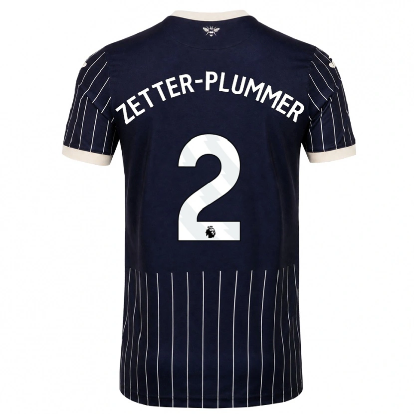 Danxen Kinderen Josh Zetter-Plummer #2 Zwart Wit Uitshirt Uittenue 2026/27 T-Shirt België