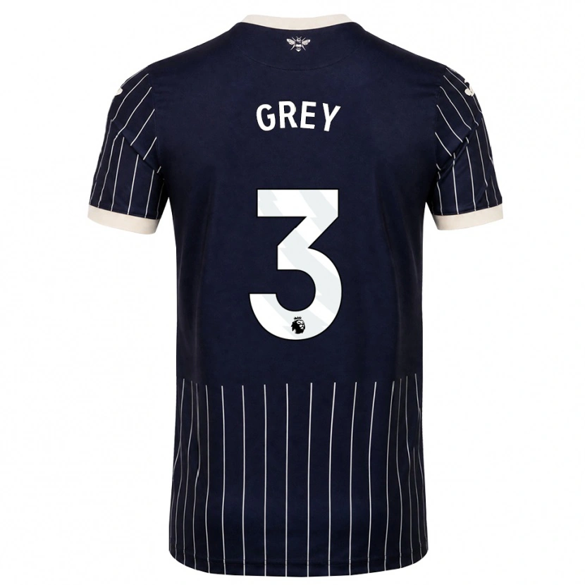 Danxen Kinderen Andre Grey #3 Zwart Wit Uitshirt Uittenue 2026/27 T-Shirt België