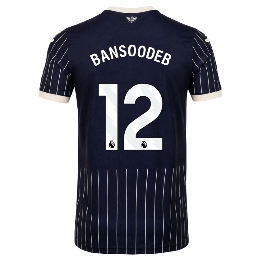 Danxen Kinderen Jai Bansoodeb #12 Zwart Wit Uitshirt Uittenue 2026/27 T-Shirt België