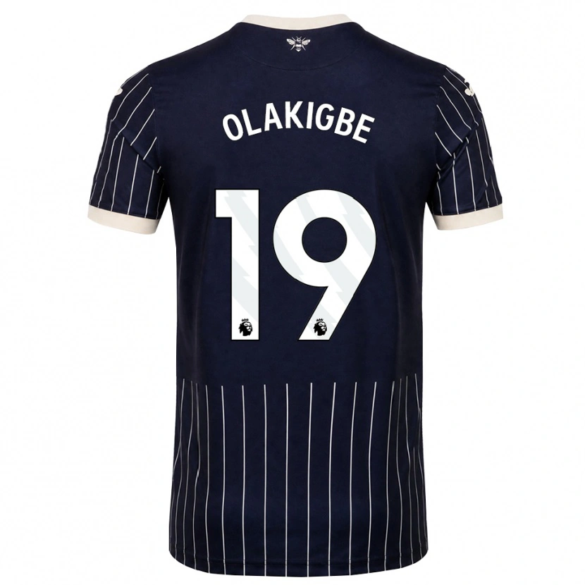 Danxen Kinderen Michael Olakigbe #19 Zwart Wit Uitshirt Uittenue 2026/27 T-Shirt België