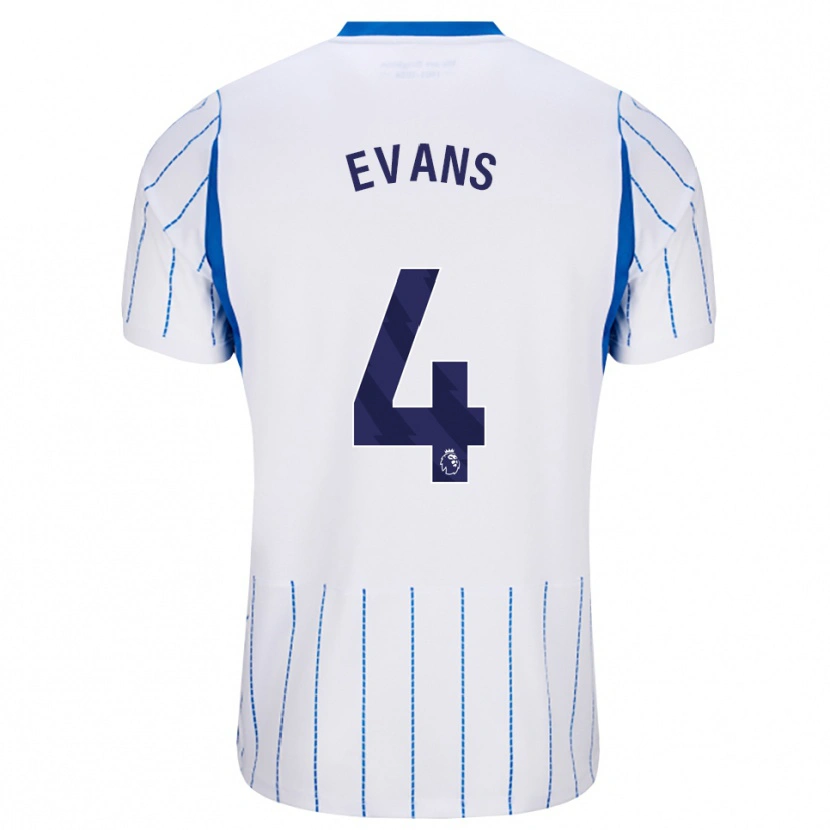 Danxen Kinderen Jake Evans #4 Hemelsblauw Wit Uitshirt Uittenue 2026/27 T-Shirt België