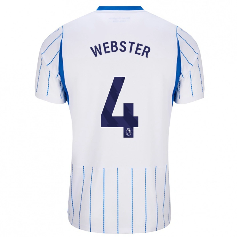Danxen Kinderen Adam Webster #4 Hemelsblauw Wit Uitshirt Uittenue 2026/27 T-Shirt België